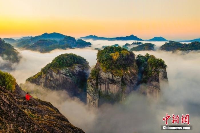 武夷山天游云海。黃海 攝