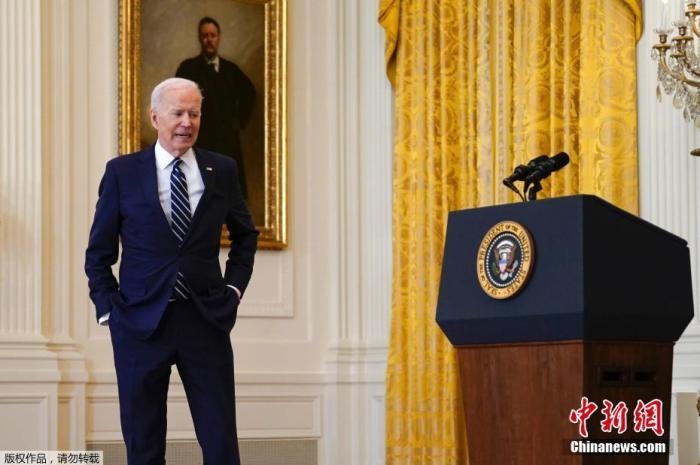 資料圖：美國總統(tǒng)拜登。