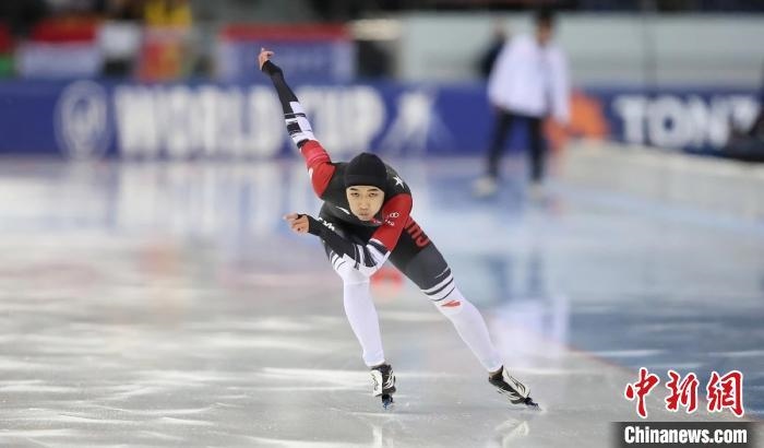 高亭宇在比賽中。圖片來(lái)源：黑龍江省體育局。