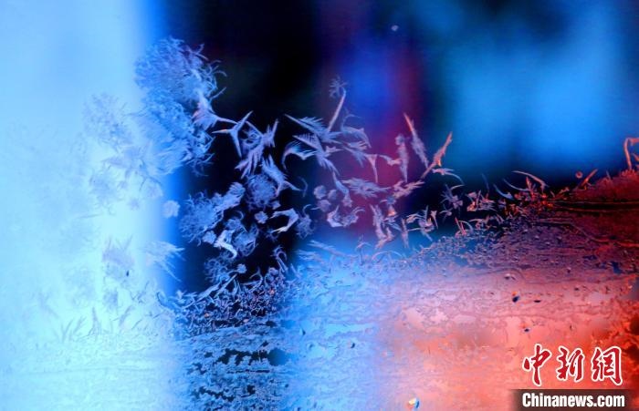 點(diǎn)點(diǎn)冰花像一個(gè)個(gè)小精靈?！O書程 攝