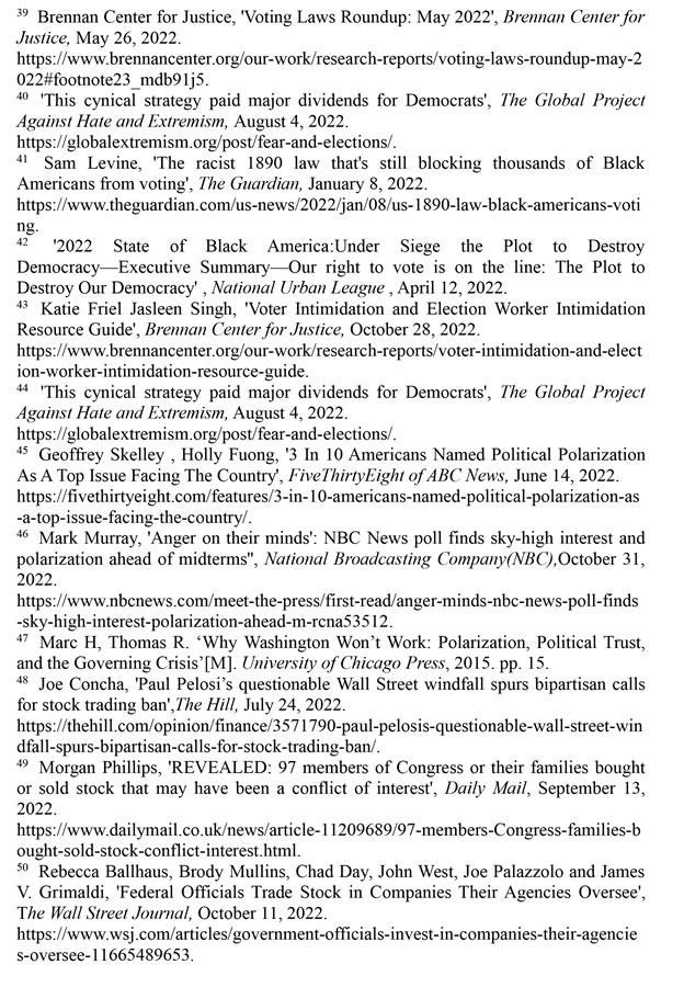 （圖表）［2022年美國侵犯人權(quán)報(bào)告］《2022年美國侵犯人權(quán)報(bào)告》注釋（4）