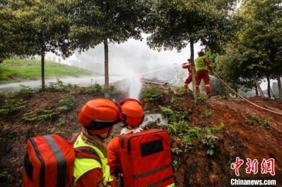 演練現(xiàn)場(chǎng)。瀘州消防供圖