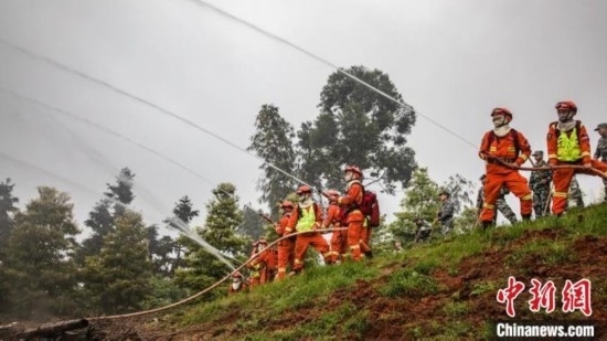 演練現(xiàn)場(chǎng)。瀘州消防供圖