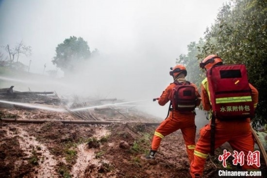 演練現(xiàn)場(chǎng)。瀘州消防供圖