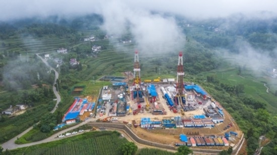 江漢油田涪陵頁(yè)巖氣田。涪陵頁(yè)巖氣公司供圖