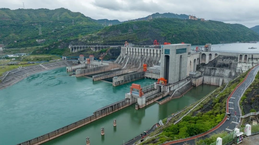 航拍向家壩升船機(jī)。受訪者供圖