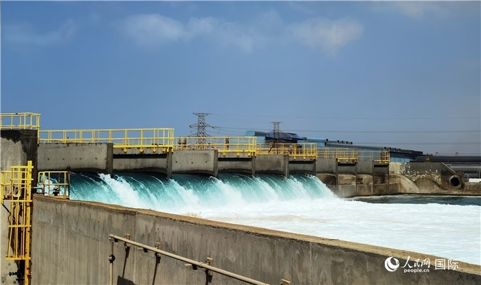 圖為取排水工程項目一景。人民網(wǎng)記者管克江攝