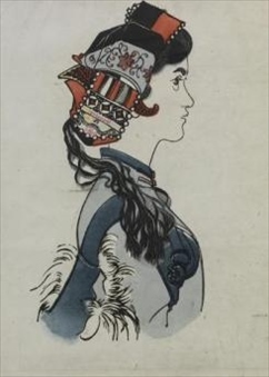 黃永玉創(chuàng)作的《阿詩(shī)瑪》插畫系列(1955年)