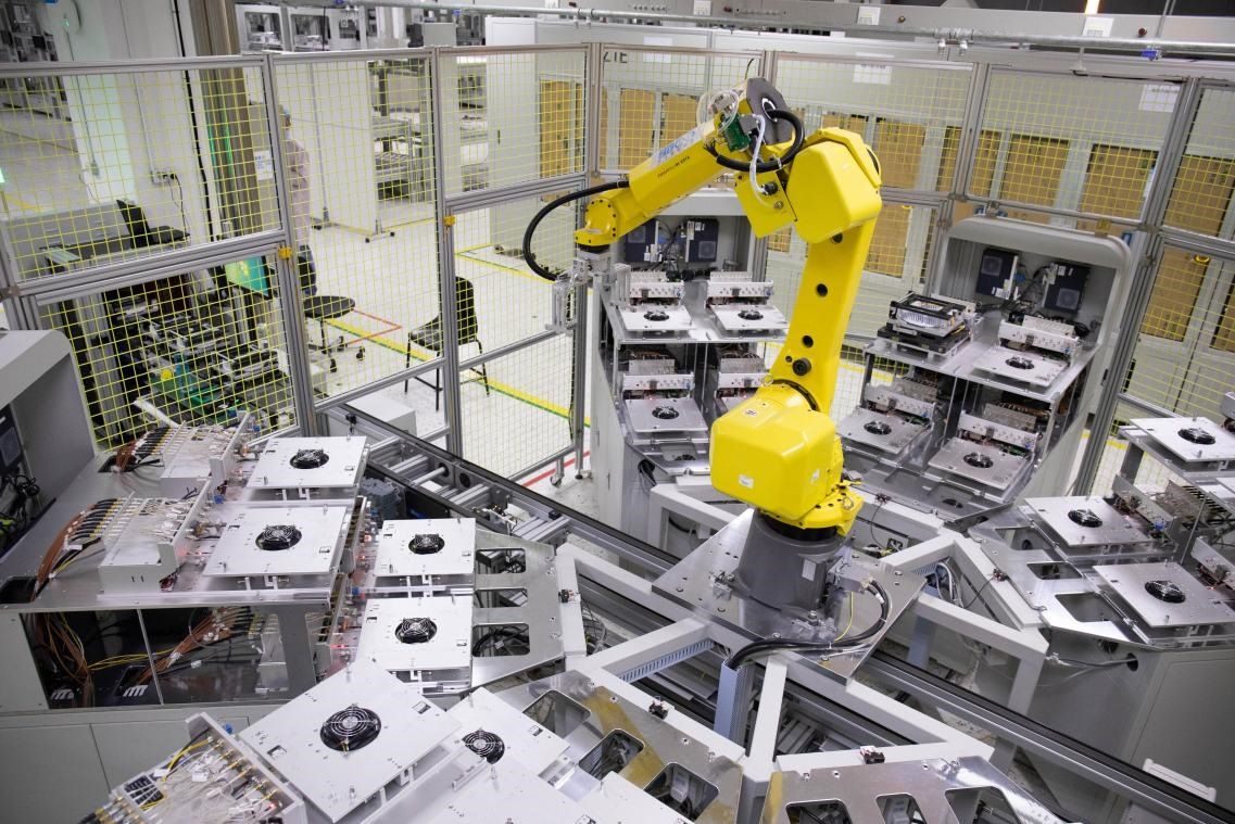 中興通訊“5G全連接智能工廠”。受訪者供圖