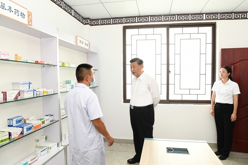 2022年6月8日，習(xí)近平總書記在四川眉山東坡區(qū)太和鎮(zhèn)永豐村考察。