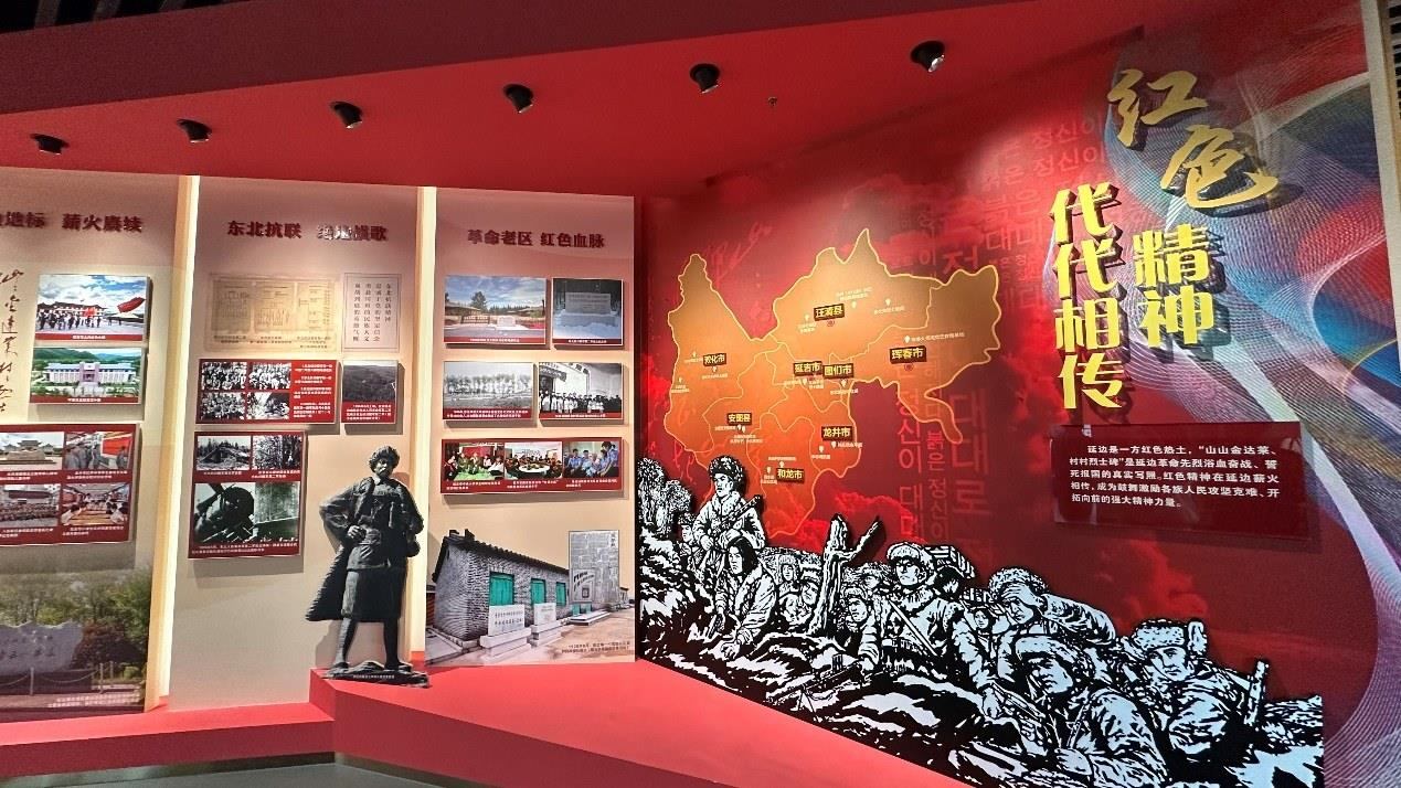 《千秋正氣-朝鮮族革命斗爭(zhēng)史陳列》展廳。人民網(wǎng)記者 金洪花攝