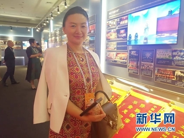 英國川商聯(lián)合總會會長宋汶栗。新華網(wǎng)記者 侯強 攝