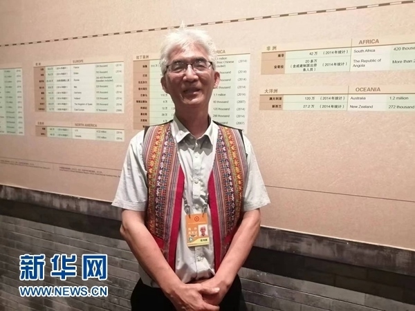 玻利維亞科恰班巴華人總會會長曾鴻雁。新華網(wǎng)記者 侯強 攝