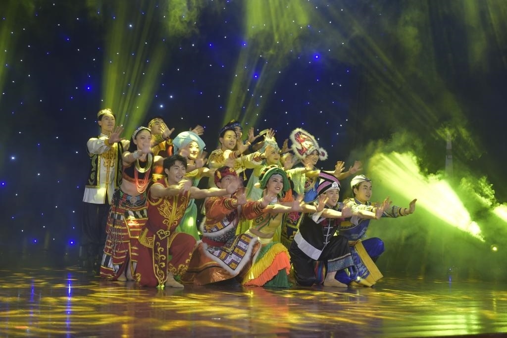 5月27日，演員在柬埔寨金邊真臘歌劇院演出。