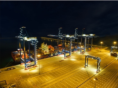 萊基港實(shí)行7×24小時(shí)裝卸作業(yè)機(jī)制。受訪者供圖