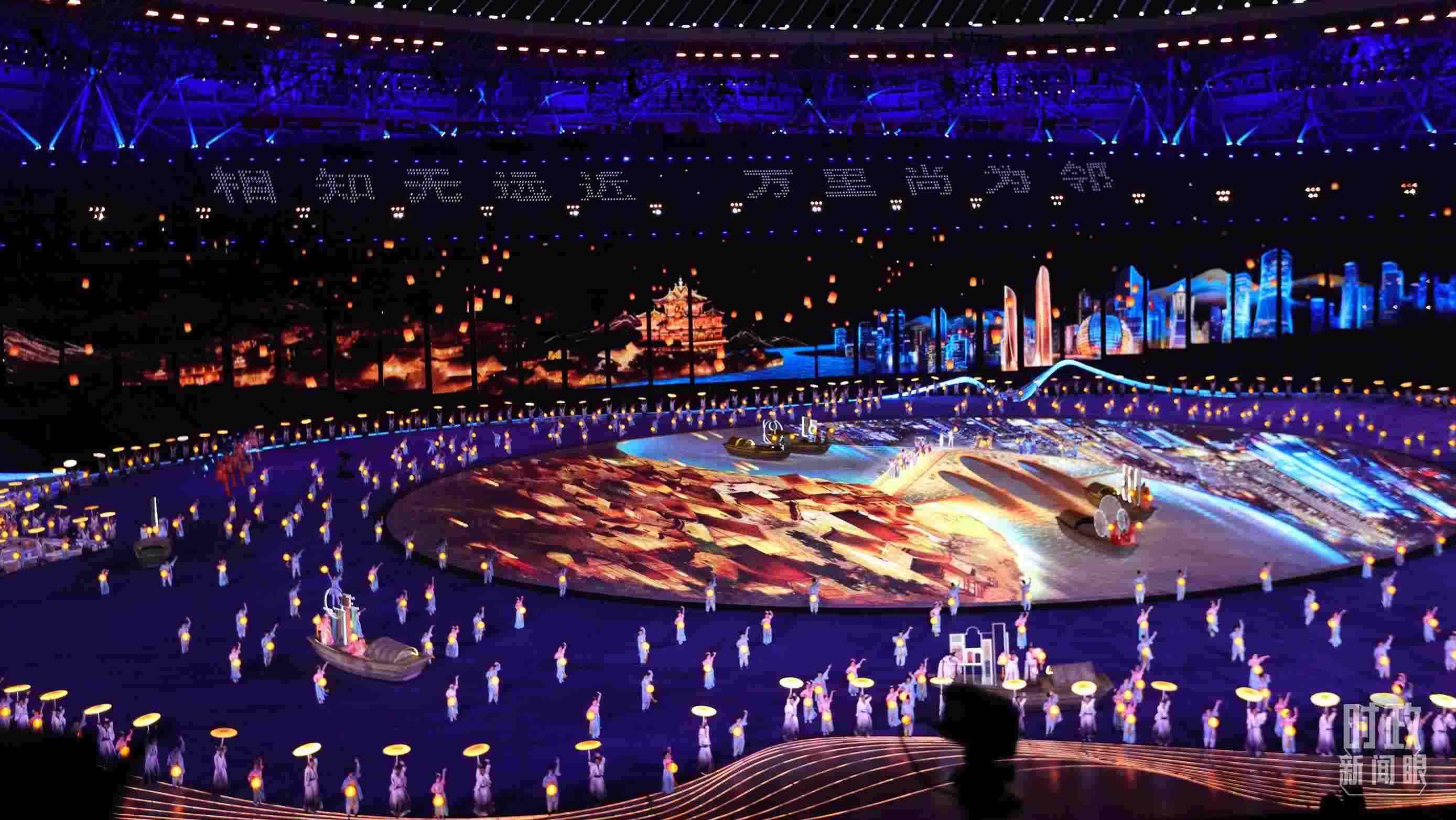 △杭州第19屆亞運(yùn)會開幕式。（總臺央視記者魏幫軍拍攝）