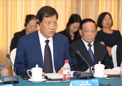 中國社會工作聯(lián)合會會長陳存根致辭。主辦方供圖