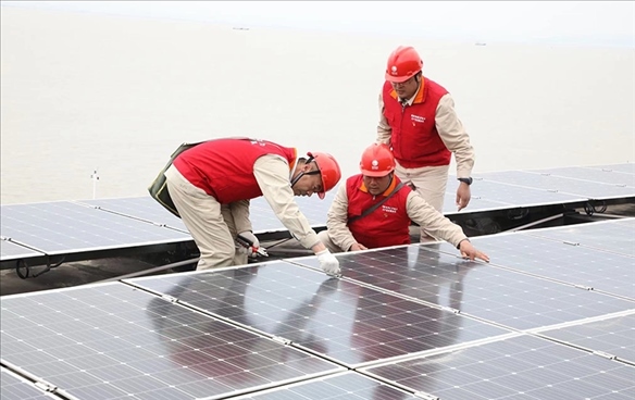 開山島微電網(wǎng)的投運(yùn)建設(shè)。受訪者供圖