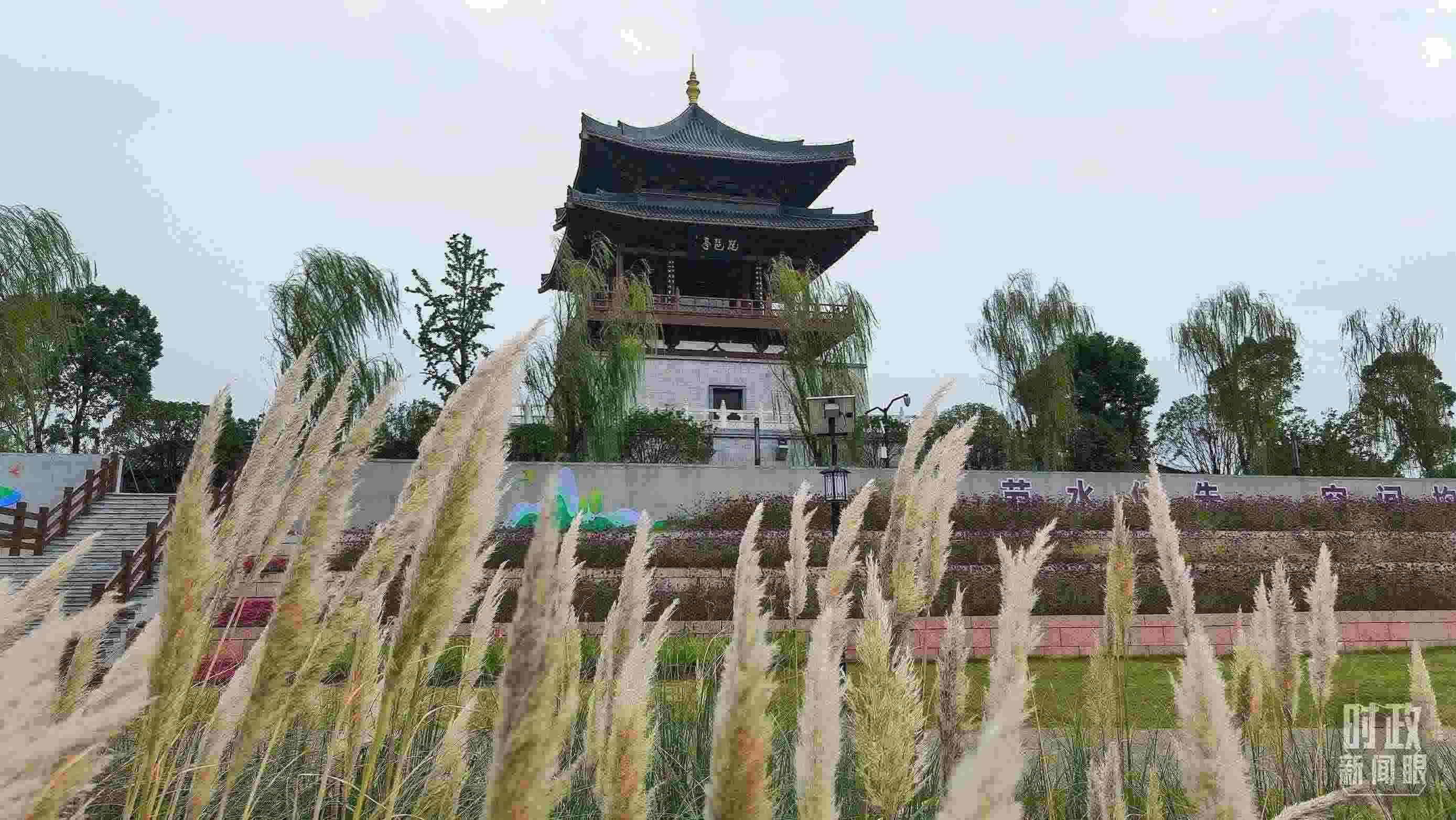 △長江國家文化公園九江城區(qū)段。（總臺(tái)央視記者程鋮拍攝）