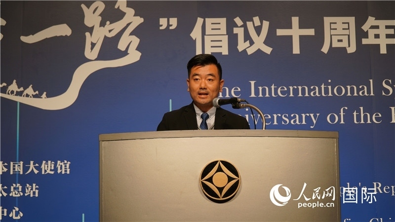 泰中“一帶一路”研究中心主任威倫發(fā)言。人民網(wǎng) 蔣曉辰攝