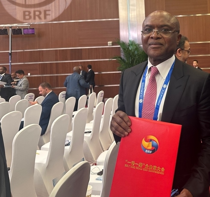 “一帶一路”企業(yè)家大會的外方代表。人民網(wǎng)記者 申佳平攝