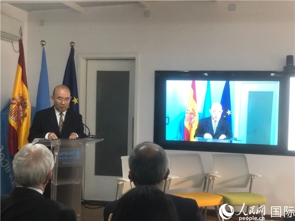 生態(tài)環(huán)境部應(yīng)對(duì)氣候變化司一級(jí)巡視員孫楨在研討會(huì)上致辭。 人民網(wǎng)記者 趙健攝