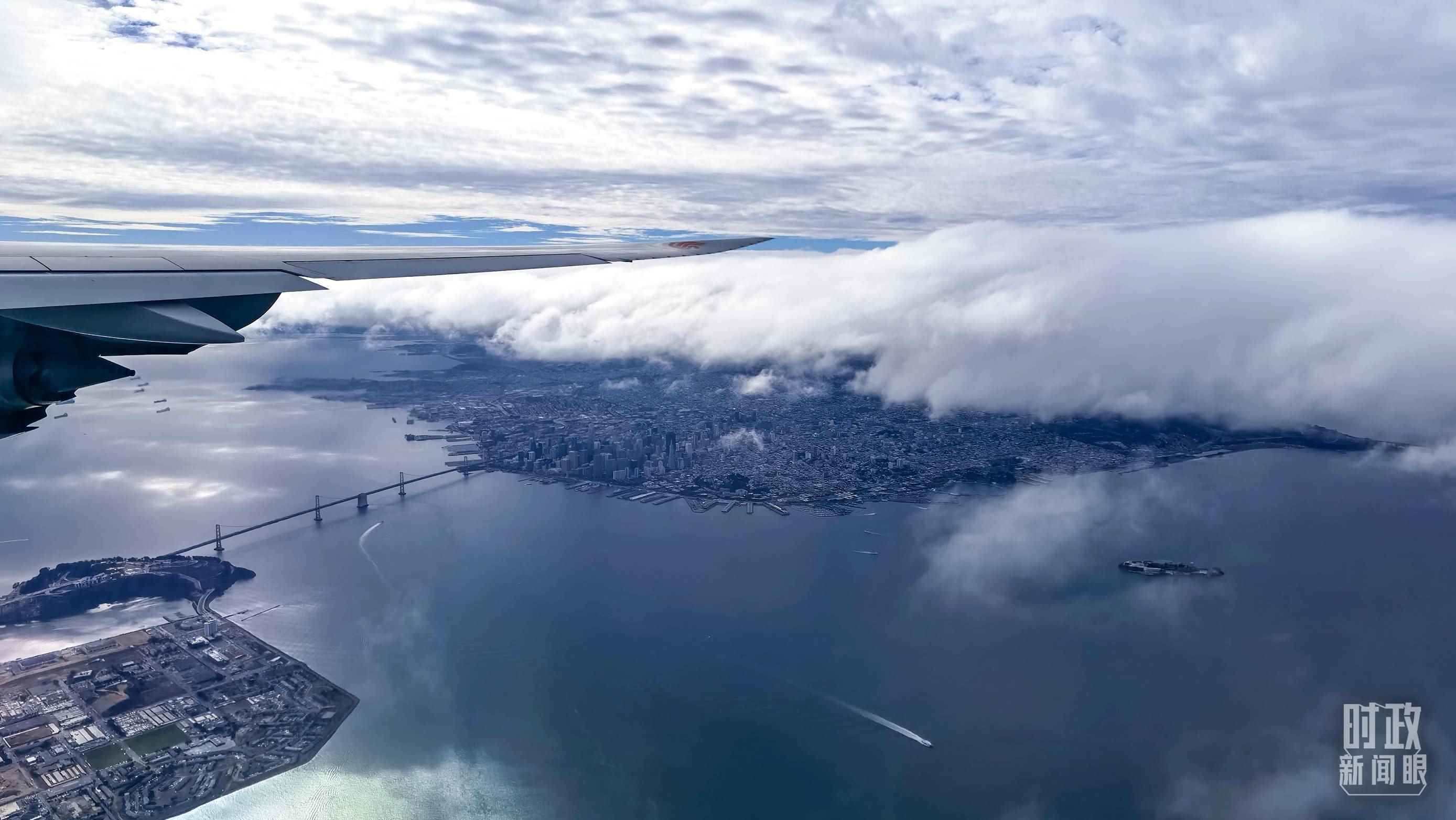 △俯瞰舊金山。（總臺央視記者馬亞陽拍攝）