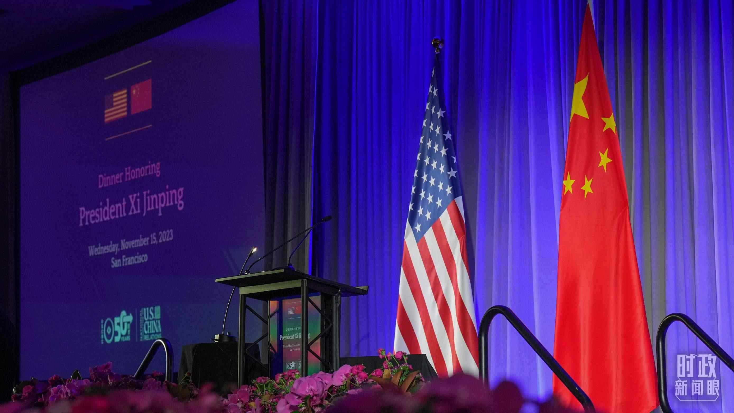 歡迎宴會(huì)當(dāng)晚，習(xí)近平在這里發(fā)表演講。（總臺(tái)國(guó)廣記者李晉拍攝）