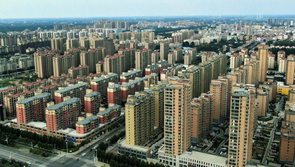 這是2021年6月23日拍攝的蘭考縣縣城（無(wú)人機(jī)照片）。新華社記者 李安 攝