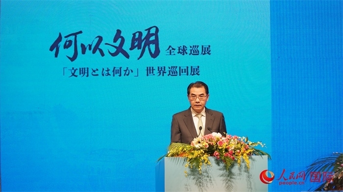 中國駐日本大使吳江浩致辭。人民網(wǎng) 蔣曉辰攝