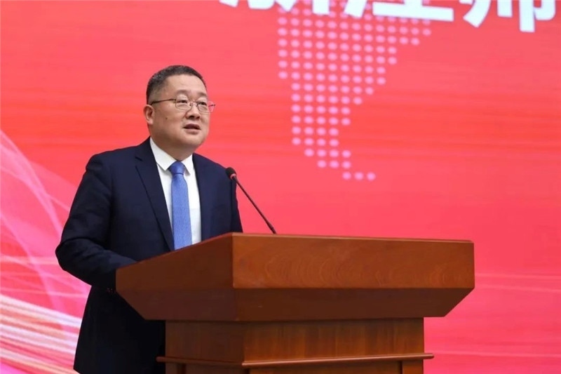 浙江師范大學(xué)黨委書記鄭孟狀致辭。主辦方供圖