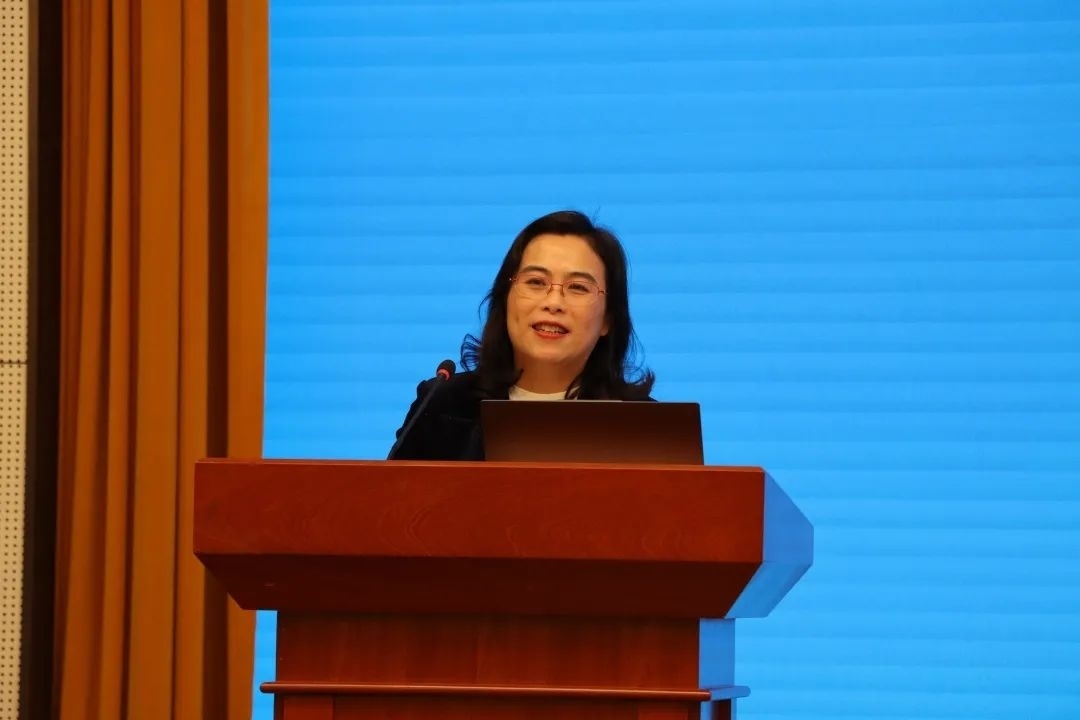 浙江師范大學(xué)副校長張建珍致辭。主辦方供圖