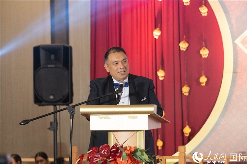 菲外交部副部長(zhǎng)多明戈出席年會(huì)并致辭。人民網(wǎng)記者樊帆 攝