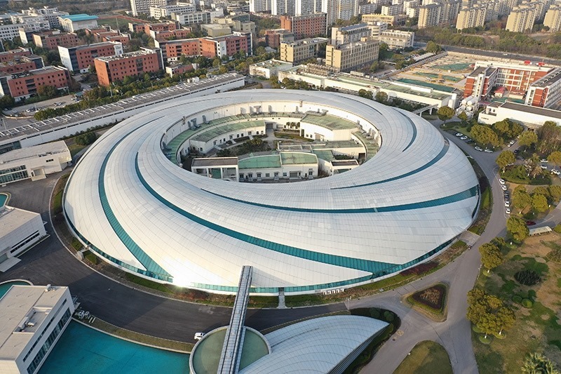 2019年3月12日，航拍上海光源項(xiàng)目。