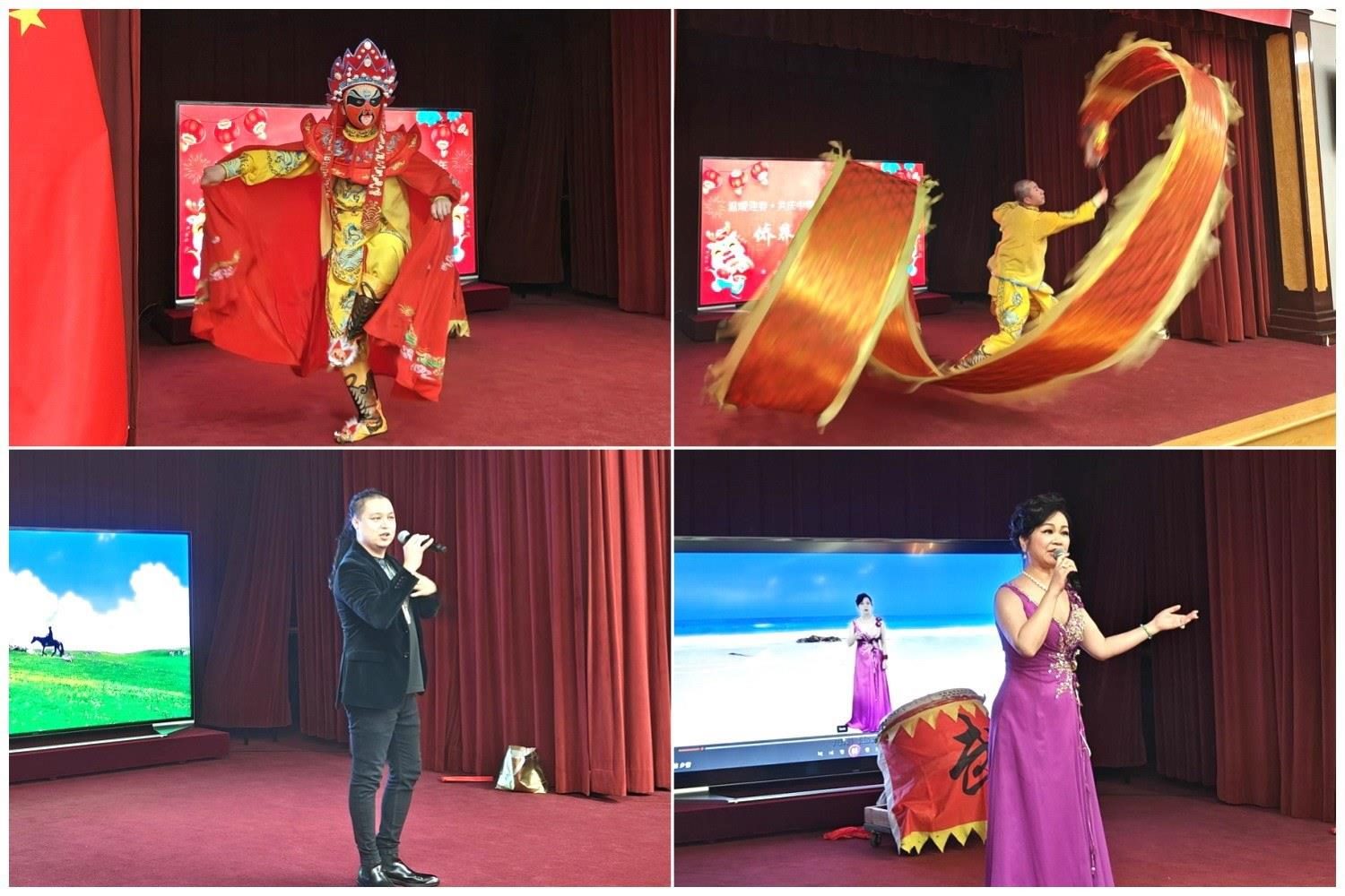 當(dāng)?shù)貎S界知名演員獻(xiàn)上精彩演出。主辦方供圖