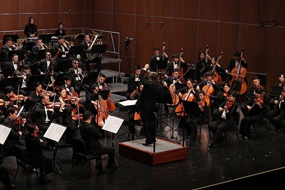 音樂(lè)會(huì)現(xiàn)場(chǎng)。學(xué)校供圖