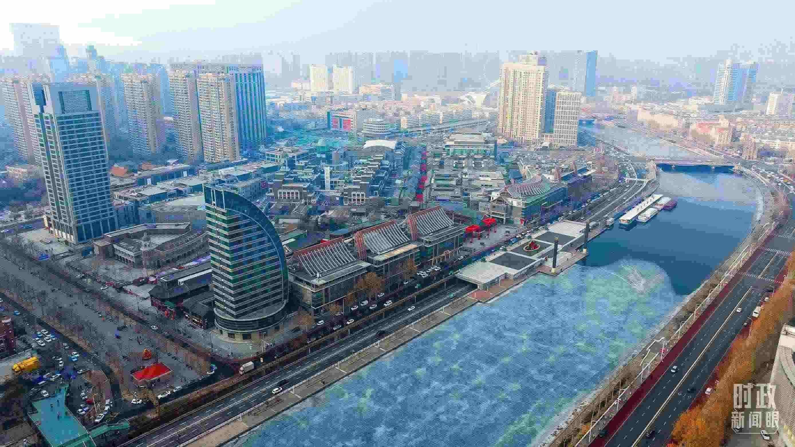 △天津航拍。（總臺記者劉功河拍攝）