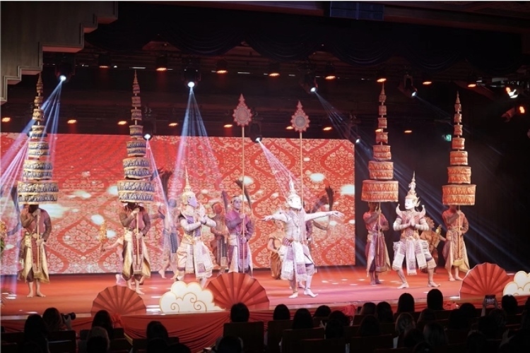 圖為2024“歡樂春節(jié)”中泰互致新春賀辭活動現(xiàn)場。 中國駐泰國大使館文化處供圖