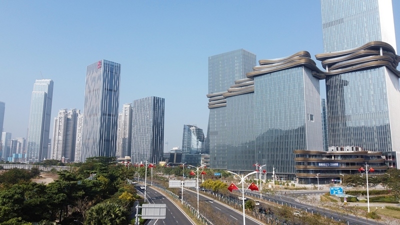 2024年1月1日，廣東珠海，橫琴粵澳深度合作區(qū)樓群。
