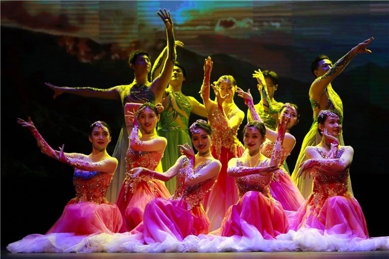 2024年“四海同春”慰僑訪演團(tuán)亞太團(tuán)新西蘭惠靈頓演出現(xiàn)場。圖片由陸欣讌、孟韜、葉勇提供