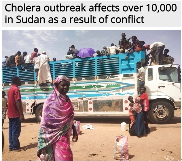 糧食危機、營養(yǎng)不良、霍亂 蘇丹人道主義危機嚴重