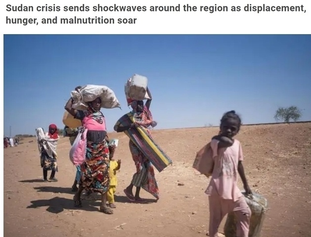 糧食危機、營養(yǎng)不良、霍亂 蘇丹人道主義危機嚴重