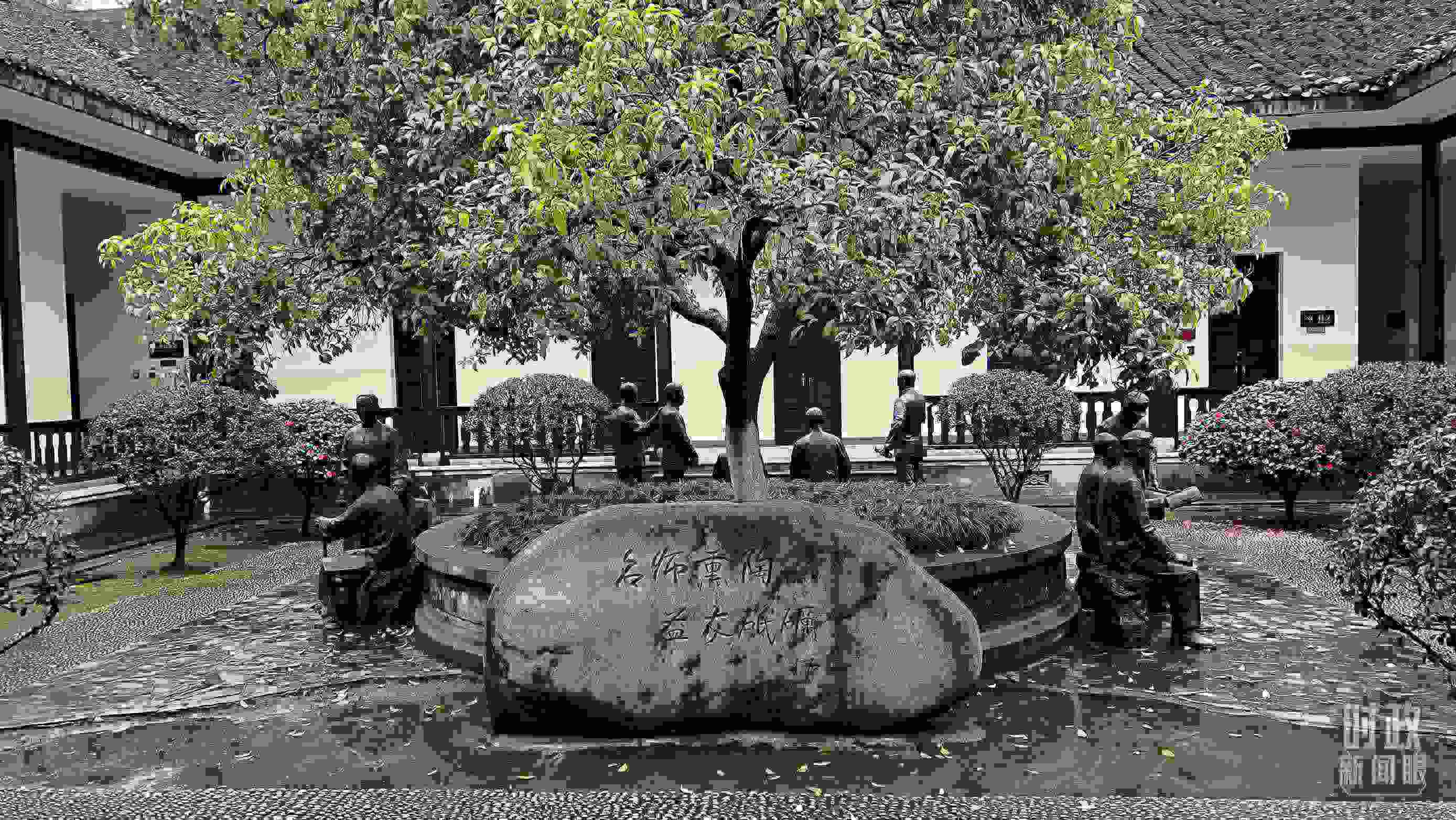 △湖南第一師范學(xué)院（城南書院校區(qū)）。（總臺央視記者覃思拍攝）