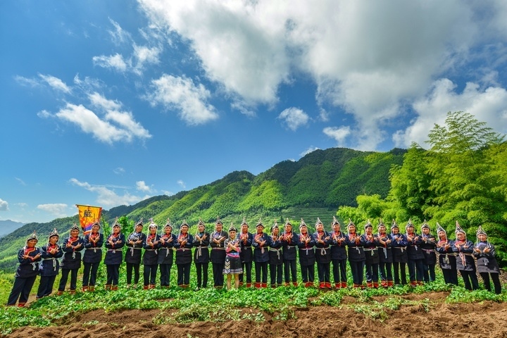 景寧渤海鎮(zhèn)安亭村畬歌嘹亮。供圖 共享聯(lián)盟·景寧
