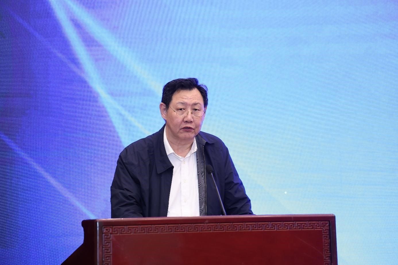 中國物流與采購聯(lián)合會(huì)黨委副書記余平致辭。主辦方供圖