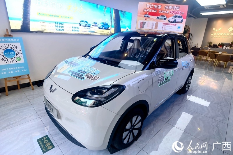 五菱汽車推出置換補(bǔ)貼。人民網(wǎng)記者 陳燕攝