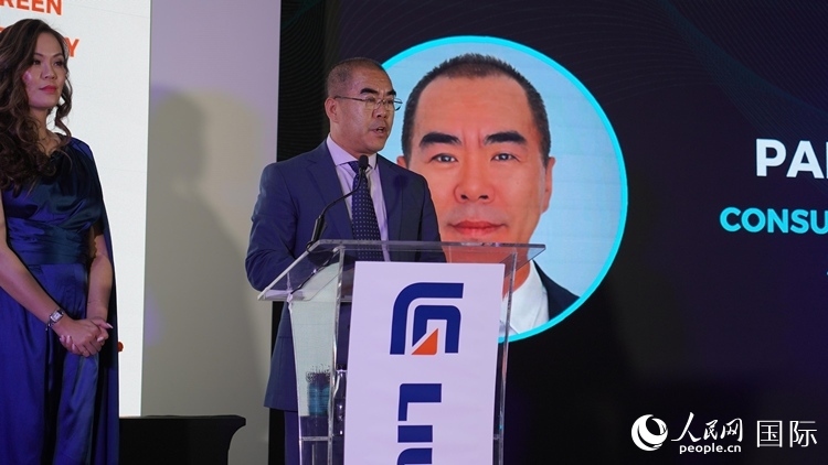 中國駐約翰內斯堡總領事潘慶江發(fā)言致辭。人民網(wǎng) 張茜攝