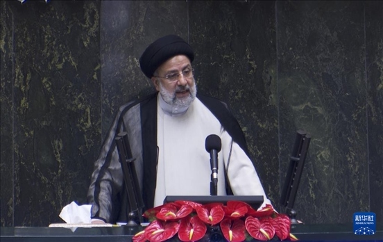 據(jù)伊朗邁赫爾通訊社20日報道，伊朗總統(tǒng)萊希在直升機(jī)事故中遇難。這是2021年8月5日拍攝的易卜拉欣·萊希的資料照片。 新華社發(fā)（賈瓦德攝）