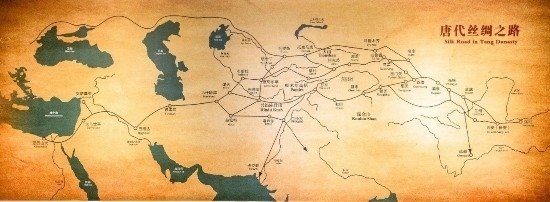 唐代絲綢之路，經(jīng)過(guò)新疆眾多地區(qū)。（圖片來(lái)源：視覺(jué)中國(guó)）