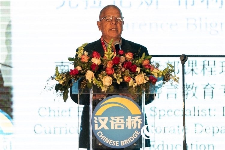 南非基教部專家克拉倫斯·布利格諾特做主旨發(fā)言。人民日?qǐng)?bào)非洲中心分社 希拉茲·莫林?jǐn)z